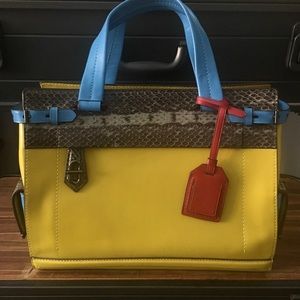 RARE NEW Reed Krakoff Python Skin hand bag